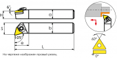 WTQNL2020K16 Державка проходная для наружного точения