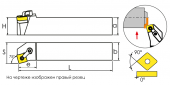 MSKNR2525M12 Резец токарный (державка) по металлу