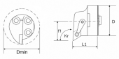 Сменная головка для антивибрационной державки VT40-MDUNR-15-WD