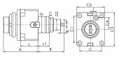 BMT65-0-ER32 Приводной инструментальный блок (MetalCraft) для цанг ER32 (осевое крепление)