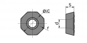 ODMT060508-R-HR5130 Пластина фрезерная