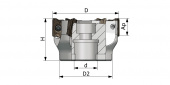 PF05.22C60.200.12 Фреза торцевая насадная со сменными пластинами
