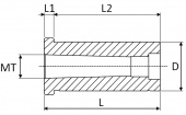 Втулка переходная D80 - MT4 (MetalCraft)