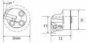 Сменная головка для антивибрационной державки VT40-SNR-22-WD