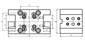 BMT45-SC25x80 Инструментальный блок (MetalCraft) для призматических державок (радиальное крепление, тип SC)