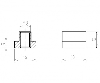 CK-08-58-A Набор прижимов со шпильками M8 для фрезерного стола с пазом 10 мм, 58 предметов