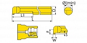MGR-5-B2.0-L15-JF610M Мини-резец для обработки внутренних прямоугольных канавок с радиусной фаской
