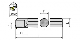 SVNR0040T27-8 Резец (державка) резьбовой