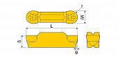 MRMN600-M-HS8123 Пластина отрезная, канавочная