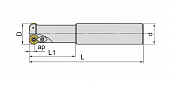 EMR-5R-21-160-C20-2T Фреза концевая со сменными пластинами