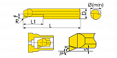 MUR-5-R0.2-L22-JF610M Мини-резец для продольного растачивания