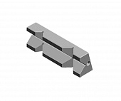 230F-4 Комплект губок быстросменных закаленных призматических тисков StandardFLEX 1А-4 GERARDI
