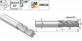 B4S0400HG-LU40 Фреза концевая твердосплавная по металлу