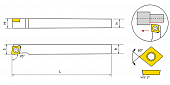 SCLCR1616JX06N Резец токарный (державка) по металлу