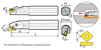 S25R-MSKNR12 Державка расточная