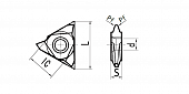 22VER-3.14-M1.0 DM215 Пластина твердосплавная
