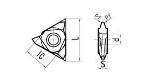 22VER-3.14-M1.0 DM215 Пластина твердосплавная