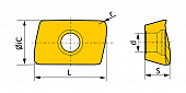 XOMX10T308TR-M2-1310 Пластина фрезерная