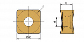 SNGX1206AZER-EMF-KP1230 Пластина фрезерная