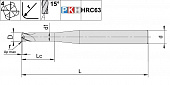 HF2.z4.06.42.80.R08.IC.TiAlSiXN Фреза концевая твердосплавная по металлу для высоких подач с центральным подводом СОЖ