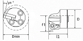 Сменная головка для антивибрационной державки VT40-SNR-22-WD
