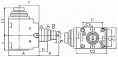 BMT45-90-60-ER25 Радиальный приводной блок (MetalCraft) для цанг ER25 (марк. BMT45-90°-ER25)