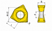 WNMU080608EN-GM LF6018 Пластина фрезерная