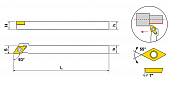 SDJCR1212JX11N-TX Резец токарный (державка) по металлу