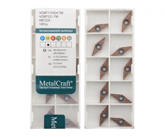 VCMT110304-TM-HR7225 Пластина токарная (MetalCraft) для точения